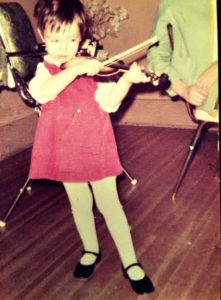 I started playing the violin when I was two.