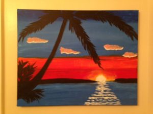 Patrick Hitesman Palm Tree Sunset for class