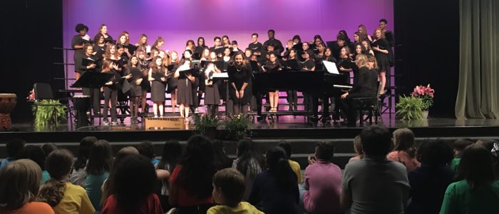 Chatham Central High School Chorus in performance. Photo by David Clark.