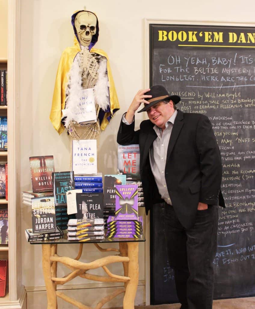 Pete Mock, judge of the Beltie prize and mastermind behind the Crime Scene Mystery Bookfest