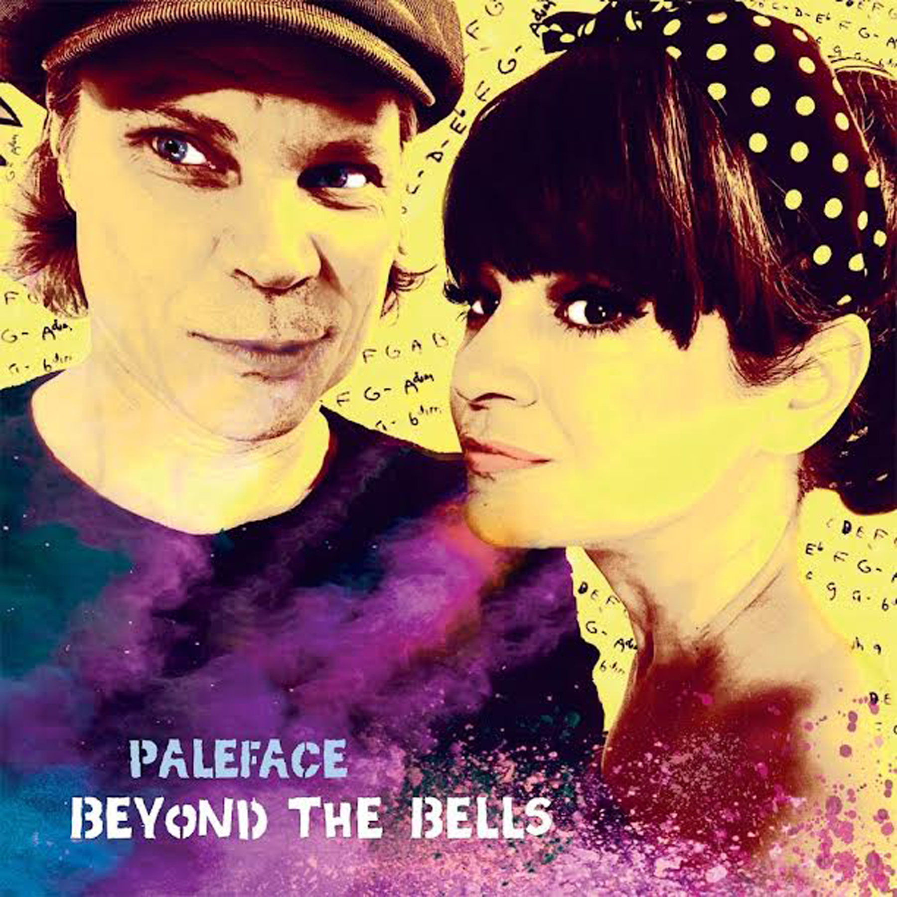 Filtered image of Paleface and Mo together. Headshots in which both are slightly smiling and looking left of the viewer.