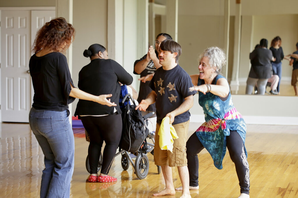 Photo of Maria Troiani Howard leading her all-inclusive dance class