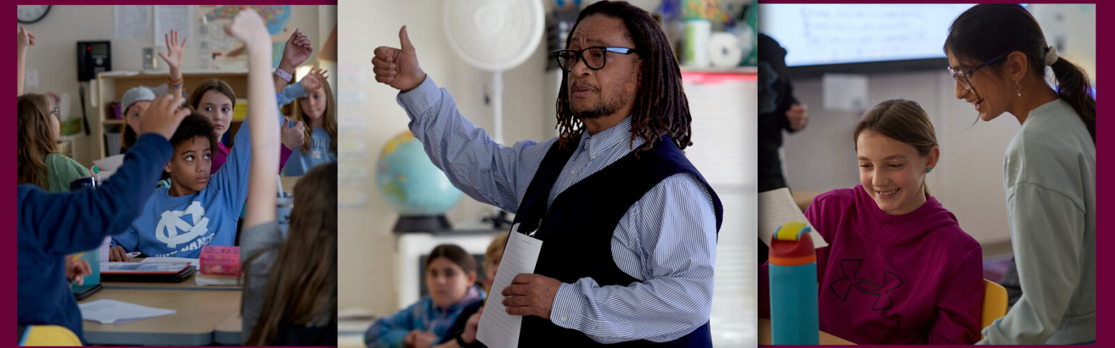 Poet Phillip Shabazz Supports Fifth Graders at North Chatham Elementary